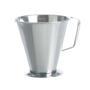 Bochem® Hi-grade Stainless-steel Measuring Jug, Conical-type, 500~2000㎖ with Graduation &amp; Handle, Division-100㎖, 계량컵